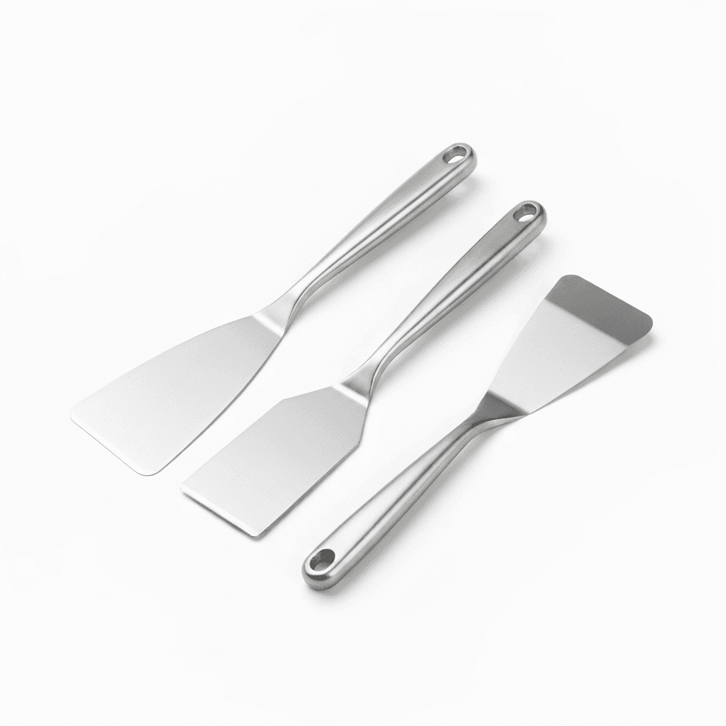 Set de espátulas de acero inoxidable (3 tamaños)