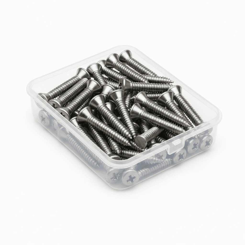 Tornillos inoxidables para exterior (caja 200 uds)